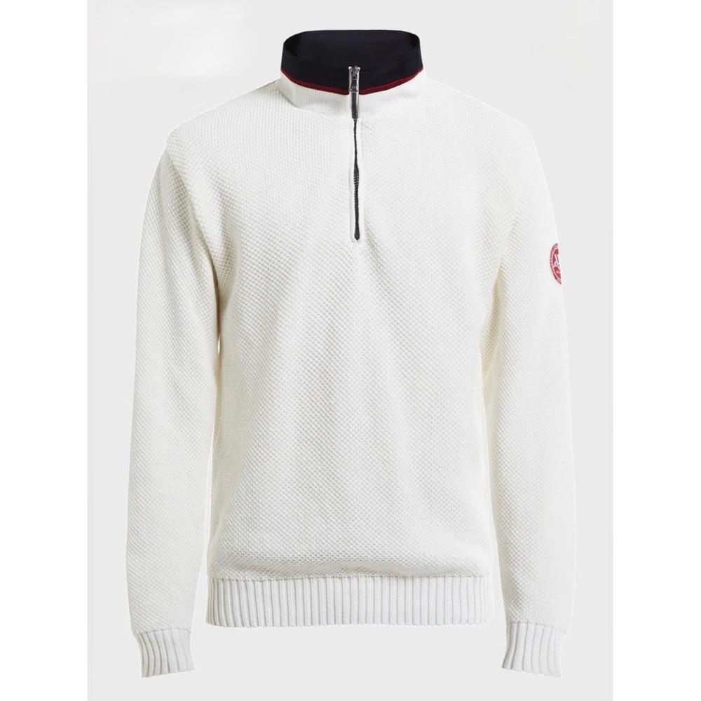Holebrook Sweden Classic Windproof Quarter Zip Sweater Jumper 3XL Organic Cotton
